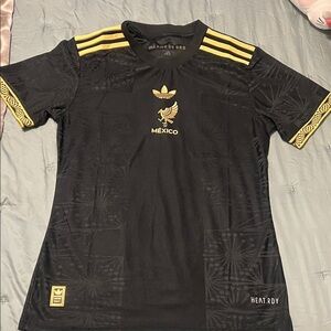 Adidas Black Jersey with Gold Details